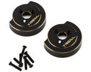 Treal Hobby Vanquish H10 Optic Brass Rear Counterweights (2) (78.4g Each) (Use With TLHVPH10)