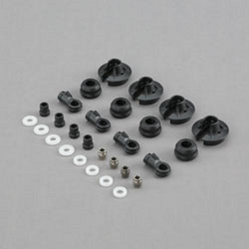 Losi TLR253002 Shock Plastics and Balls (4) 5ive B 5ive T Mini WRC