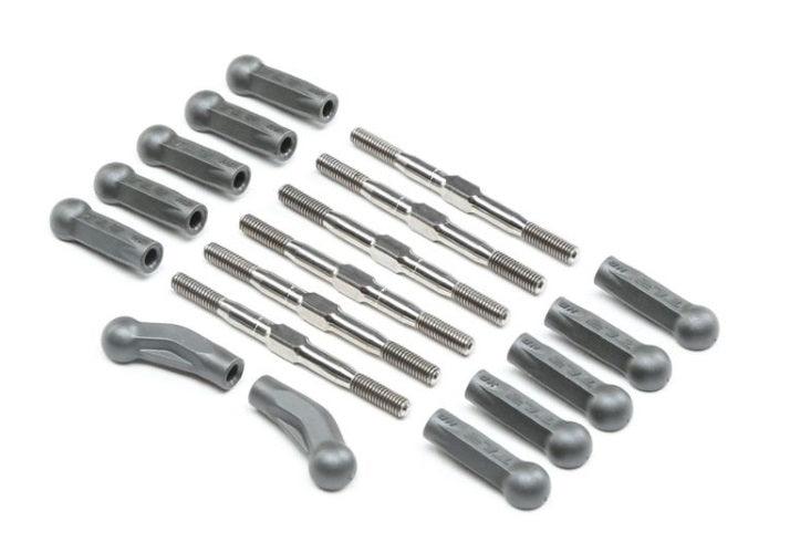 Team Losi Racing TLR334052 HD Turnbuckle Kit Titanium 22 5.0