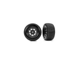 Traxxas 10473 Slash Modified Hoosier Pre-Mounted Dirt Oval Tires (Grey) (2) (Front) w/12mm Hex
