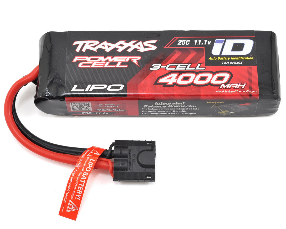 Batterie LiPo Traxxas 2849X 3S « Power Cell » 25C avec connecteur iD Traxxas (11,1 V/4 000 mAh)
