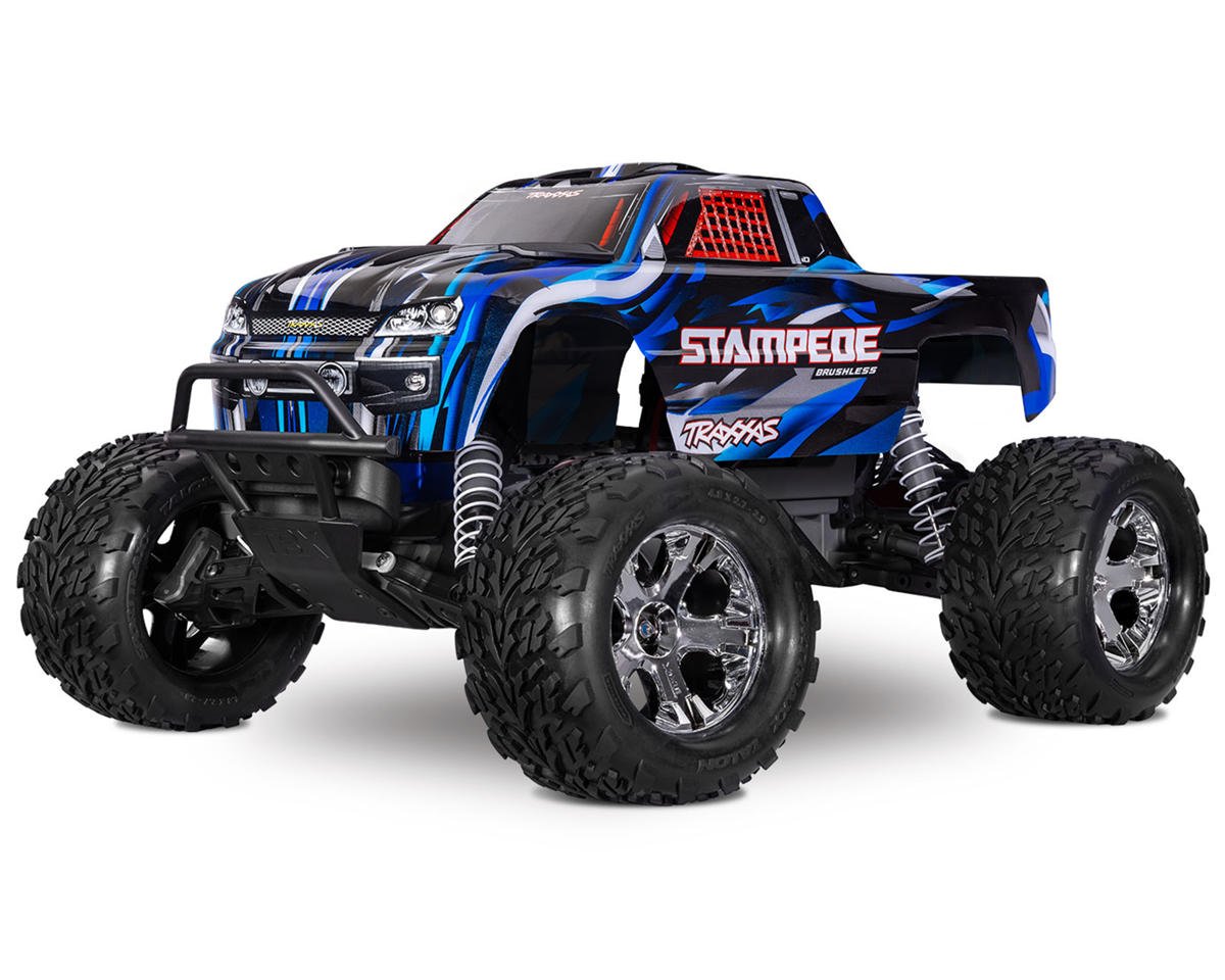 Traxxas 36354-4-BLUE Stampede BL-2s HD RTR 1/10 2WD Brushless Monster Truck (Blue) w/BL-2s ESC & TQ 2.4GHz Radio