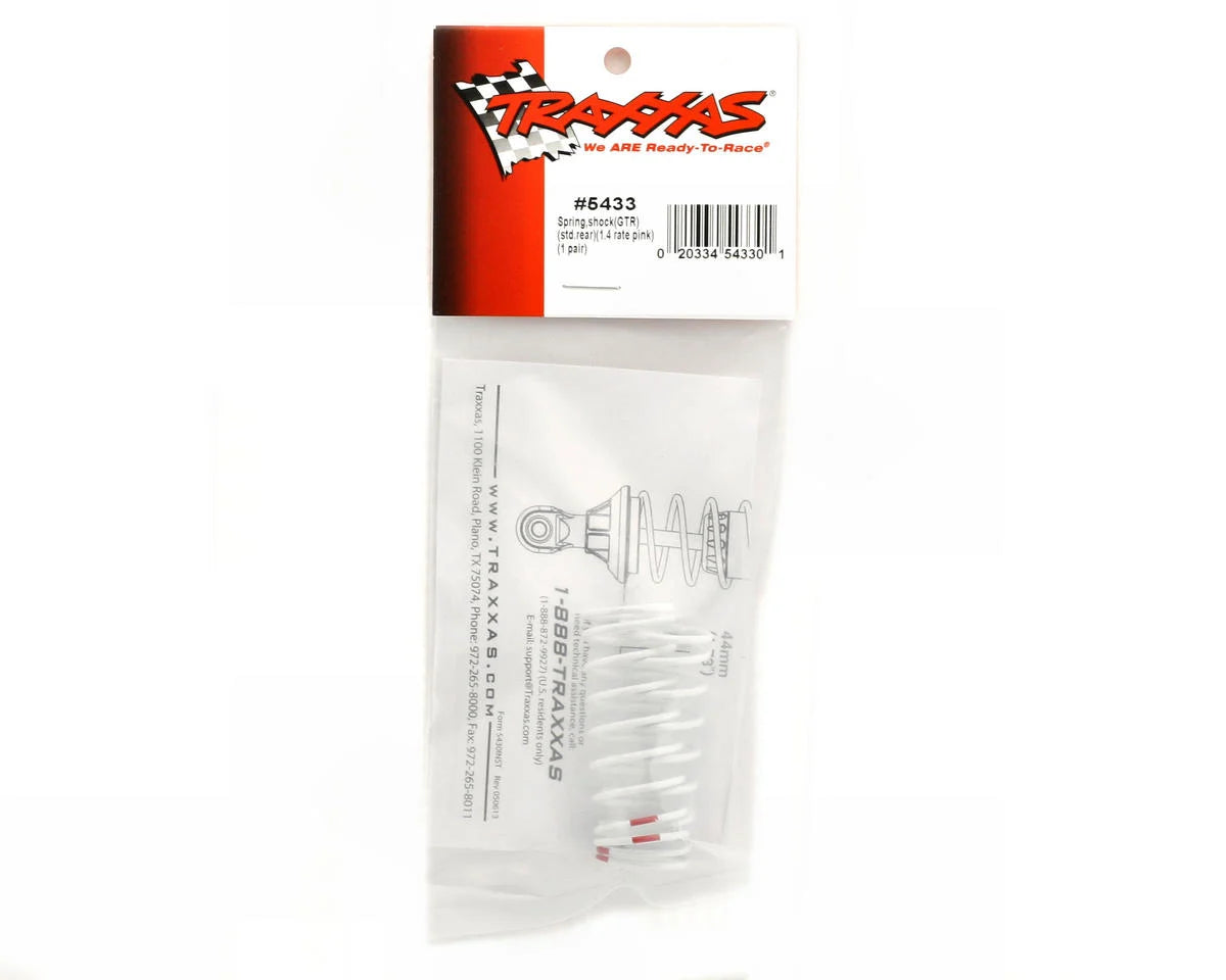 Traxxas 5433 Rear Shock Springs (Pink - GTR 1.4) (2)