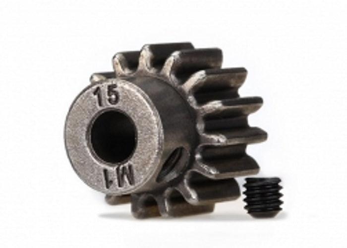 Traxxas 6487X 15T / 15 Tooth Pinion Gear 1.0 Pitch For 5mm Shaft Steel Spur Gear