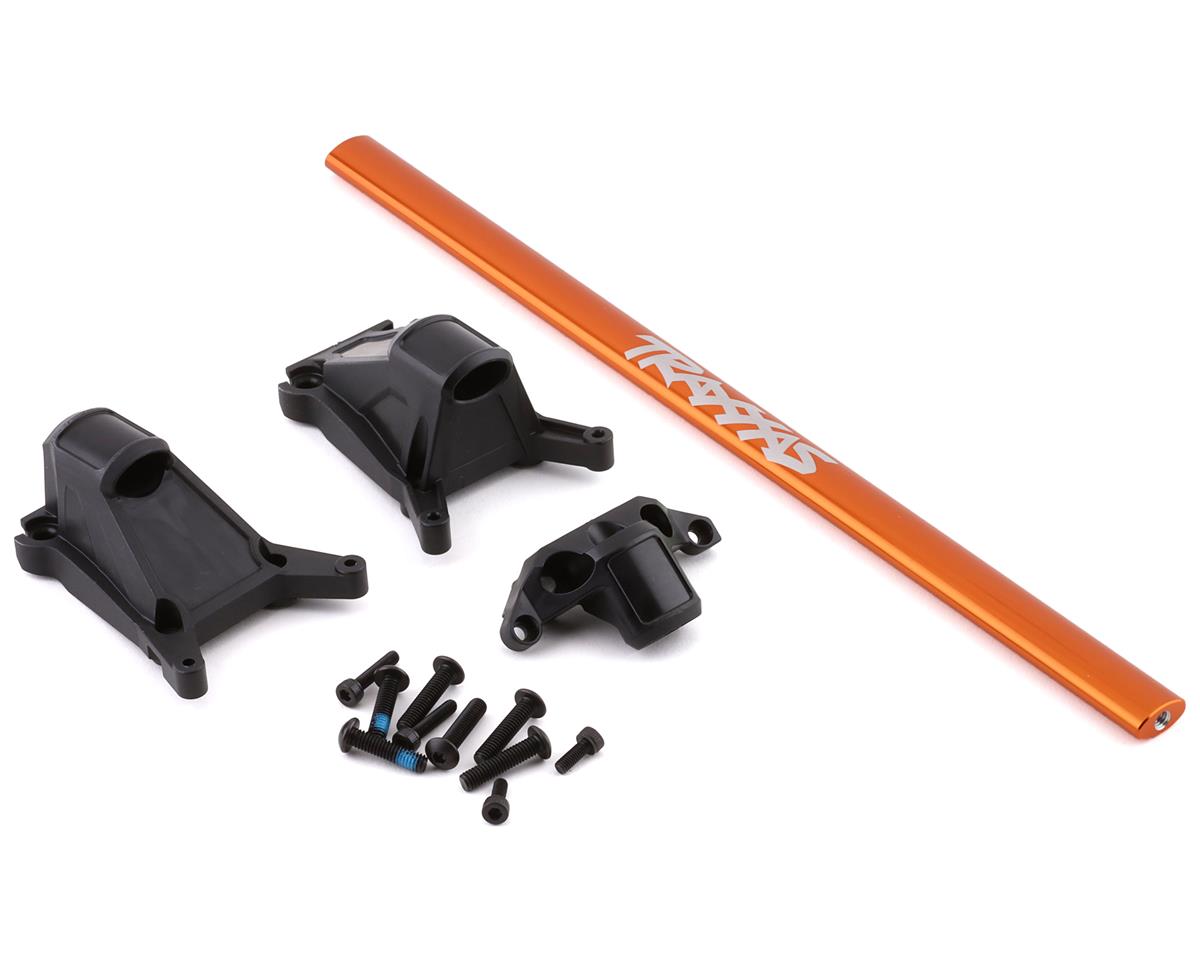 Traxxas 6730A Rustler/Slash 4x4 LCG Kit de renfort de châssis (Orange)
