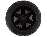 Traxxas 6768X Anaconda Neumáticos premontados de 2,8" con ruedas traseras eléctricas RTX (2) (cromo negro)