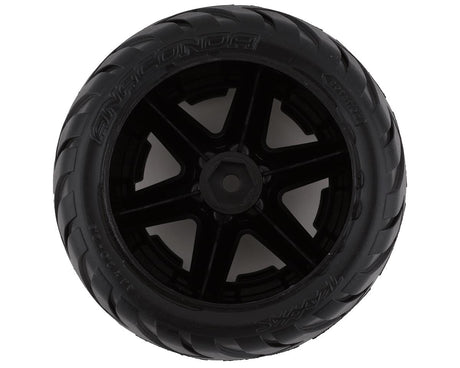Traxxas 6775X Anaconda Neumáticos premontados de 2,8" con ruedas RXT (2) (cromo negro)