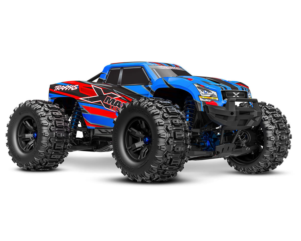 Traxxas 77097-4-BLUEX X-Maxx Ultimate 8S 4WD Brushless RTR Monster Truck (Blue) w/TQi 2.4GHz Radio & TSM