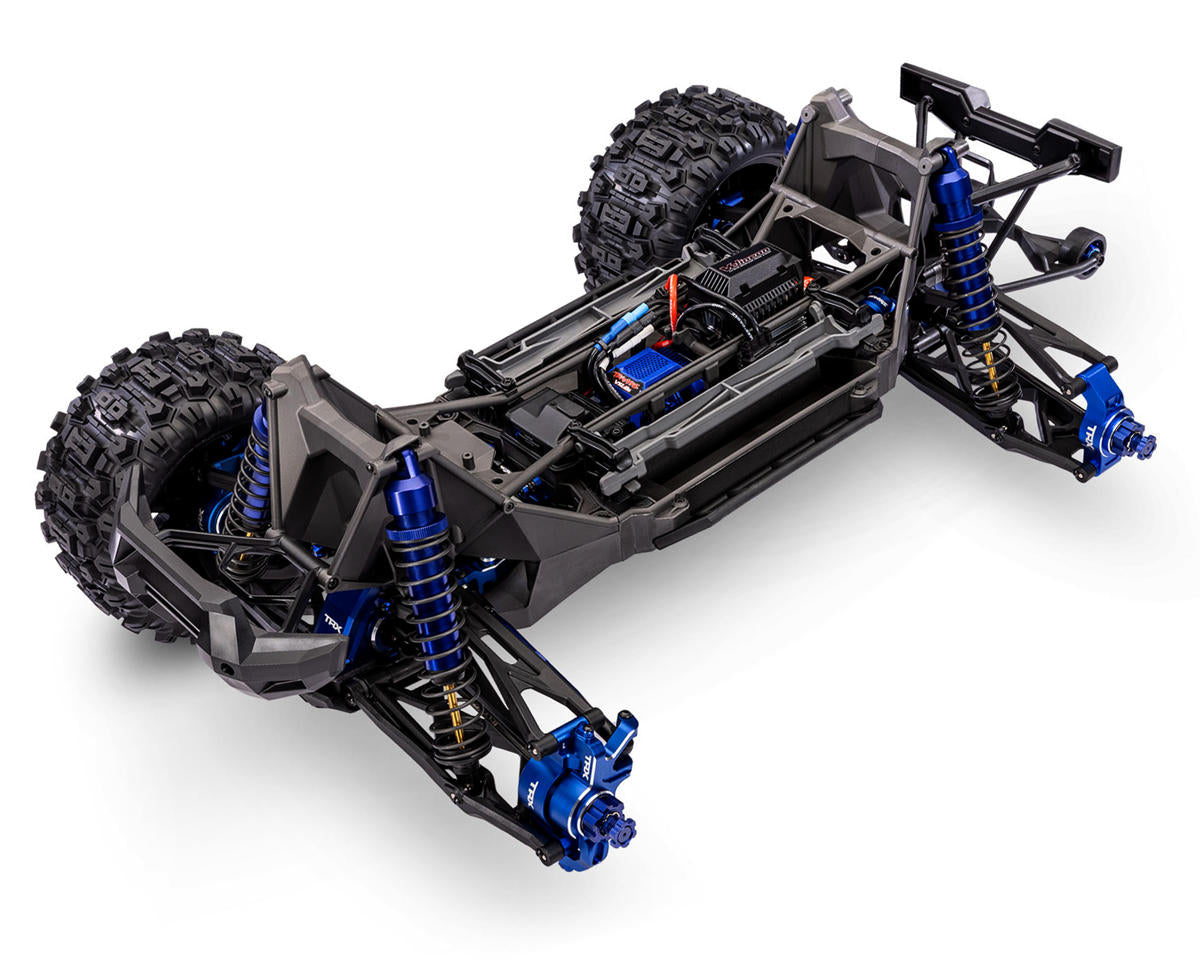 Traxxas 77097-4-BLUEX X-Maxx Ultimate 8S 4WD Brushless RTR Monster Truck (Blue) w/TQi 2.4GHz Radio & TSM