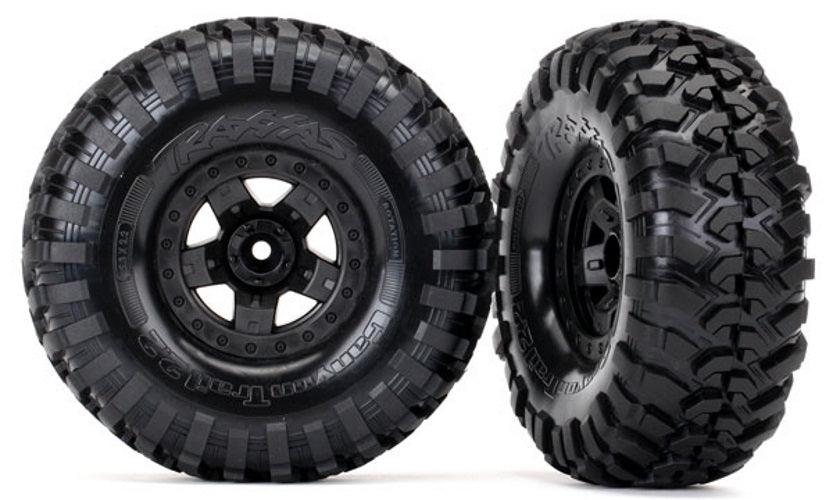 Traxxas Tires/Wheels Assembled Glued (TRX-4 Wheels, Canyon Trail 2.2 Tires)