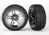 Traxxas 8373 + 8374 Mounted Front Rear Tires (4) 1/10 Ford / Mustag GT 4-Tec 2.0