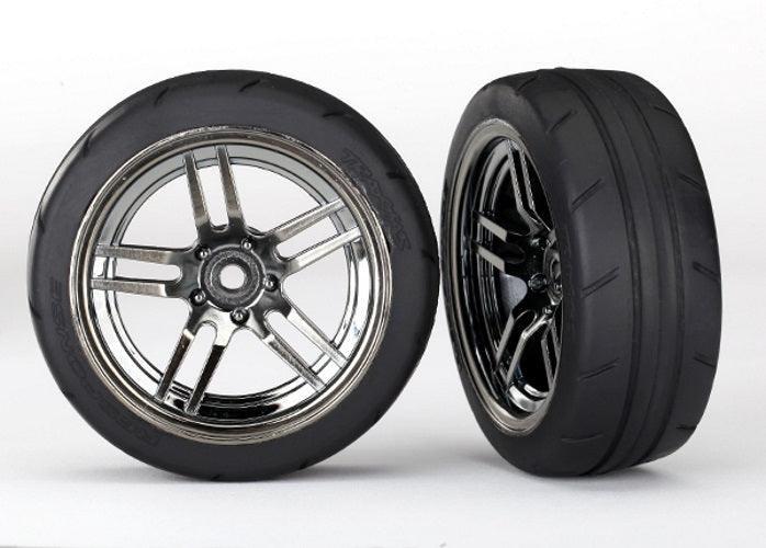 Traxxas 8373 + 8374 Mounted Front Rear Tires (4) 1/10 Ford / Mustag GT 4-Tec 2.0