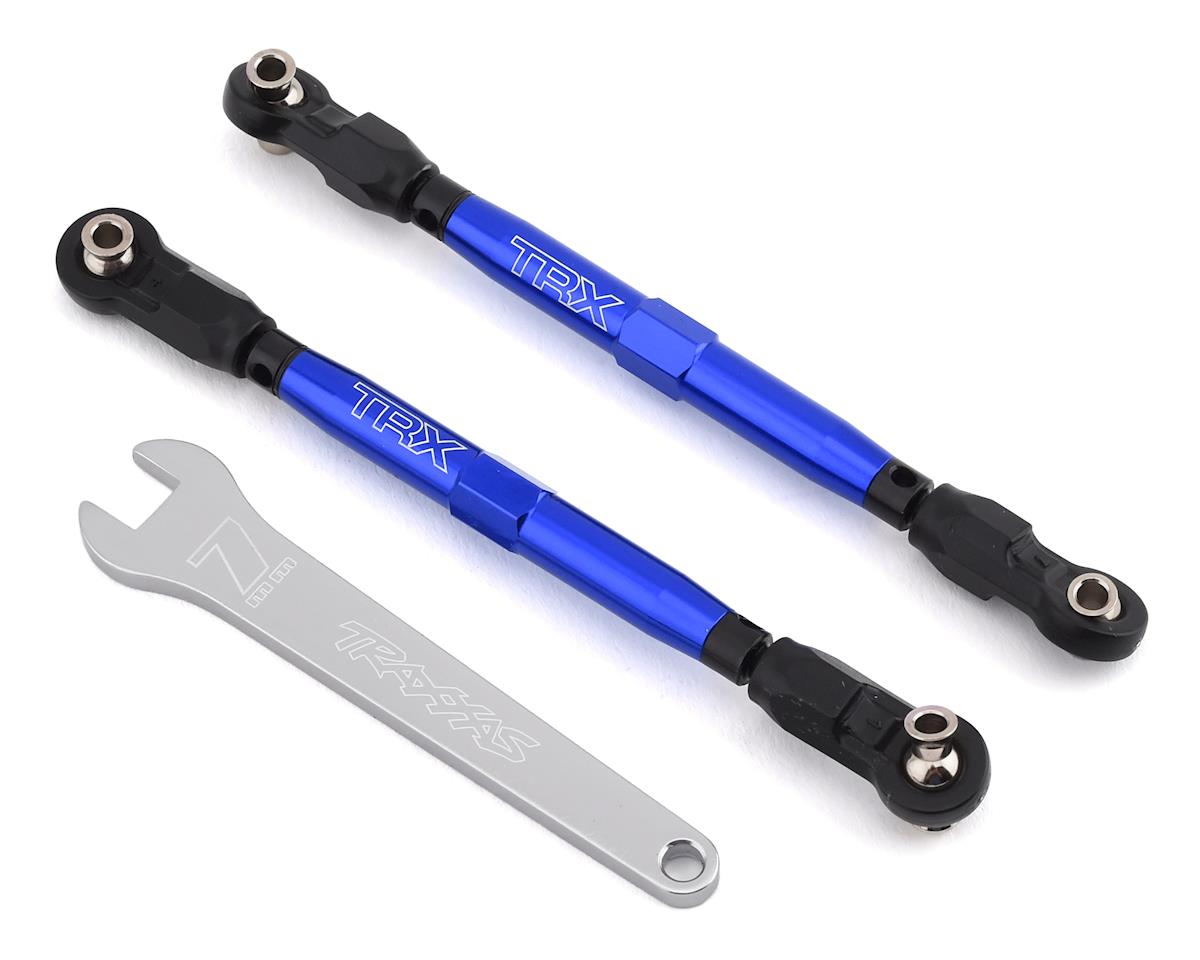 Traxxas 8547X Unlimited Desert Racer Aluminum Front Toe Links (Blue) (2)