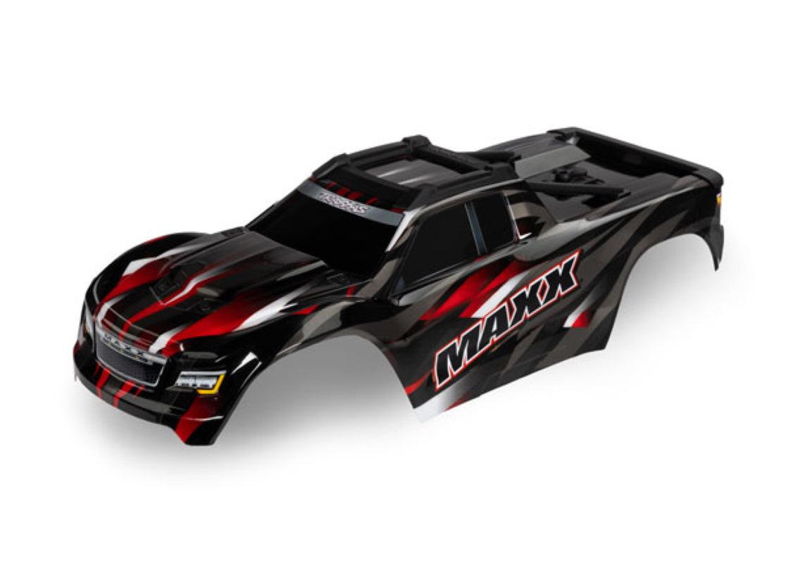Traxxas 8918R Maxx RED Painted Body Extended chassis 352mm wheelbase