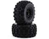 Traxxas 8973 Maxx Neumáticos para mazo premontados con ruedas de 2,8" (negro) (2) (hexagonal de 17 mm)
