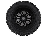 Traxxas 8973 Maxx Neumáticos para mazo premontados con ruedas de 2,8" (negro) (2) (hexagonal de 17 mm)