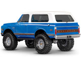 Traxxas 91076-4-BLUE TRX-4® 1/10 Electric 4WD RTR Scale Trail Rock Crawler (Blue) w/1972 Chevy Blazer Clipless Body & TQi 2.4GHz Radio