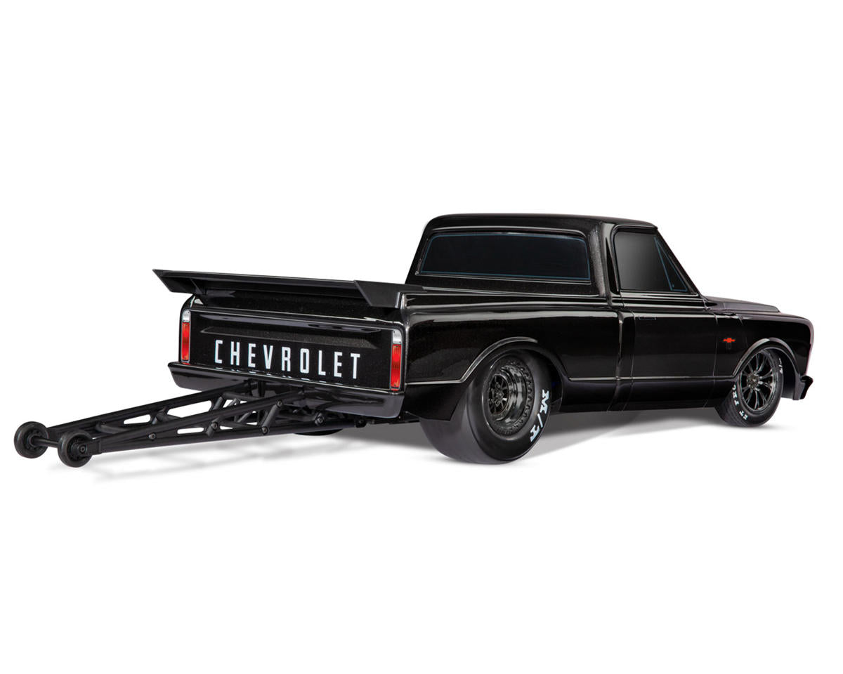 Traxxas 94376-74-BLK Drag Slash HD 1967 Chevrolet C10 1/10 2WD RTR No Prep Truck (Black) w/TQi 2.4GHz Radio & TSM