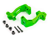 Traxxas 9532G Blocs de roulettes en aluminium pour luge gauche et droite (vert) (2)