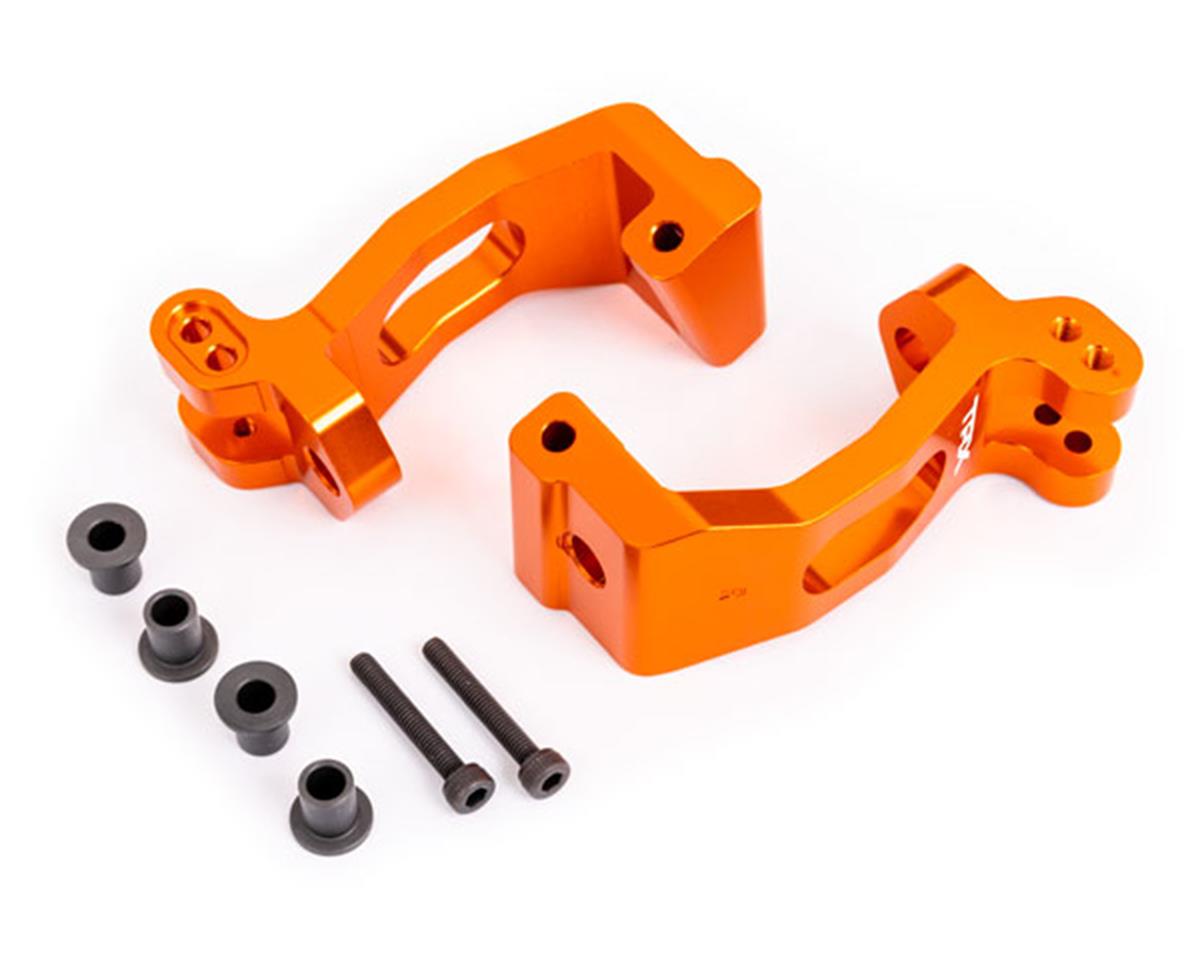 Traxxas 9532T Blocs de roulettes en aluminium pour luge gauche et droite (Orange) (2)
