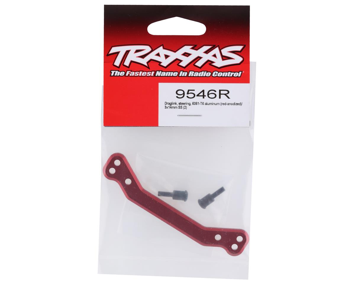 Traxxas 9546R Sledge Aluminum Steering Draglink (Red)
