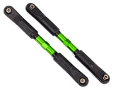 Traxxas 9549G Sledge Aluminum Toe Link Tubes (Green) (2)