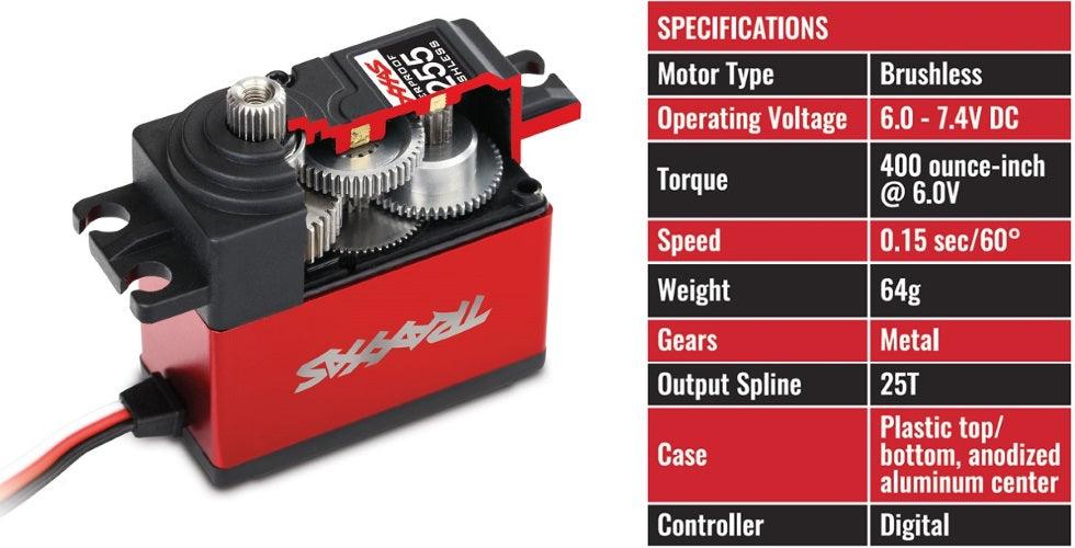Traxxas 2255 + 2262 Digital High Torque 400 Servo PLUS BEC package : TRX-4