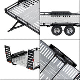 Powerhobby 1/10 CNC Machined Dual Axle Scale Truck Trailer Crawler Silver