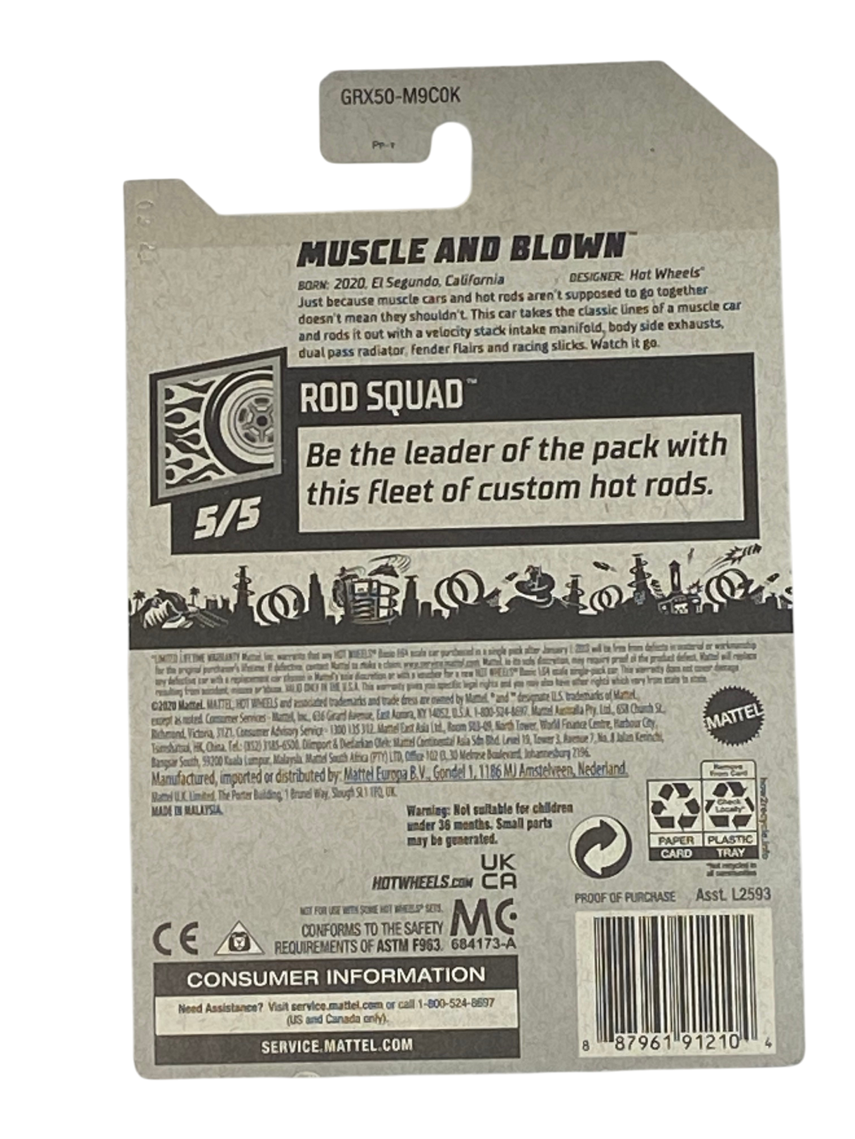 Hot Wheels Muscle and Blown | Rod Squad Series 5/5