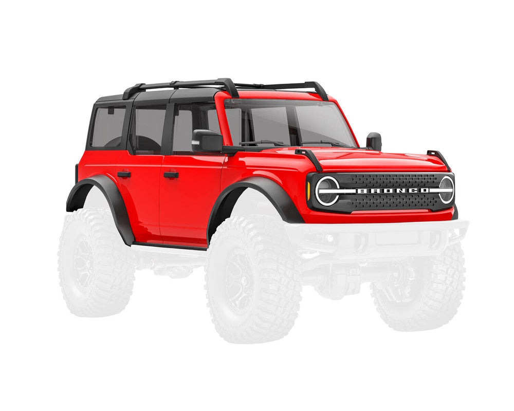 Traxxas 9711-RED TRX-4M Complete 1/18 Ford Bronco Body (Red)