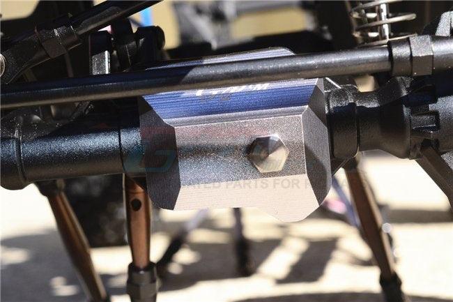 GPM ALUMINUM FRONT/REAR GEARBOX COVER TRAXXAS TRX-4 TRAIL DEFENDER CRAWLER BLUE