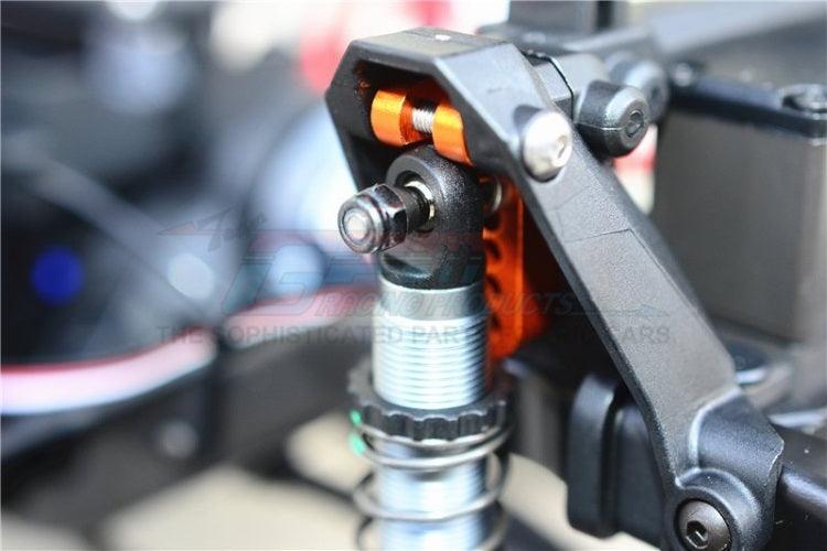 Gpm Racing Aluminum Adjustable Front/Rear Damper Mount Blue Traxxas TRX4