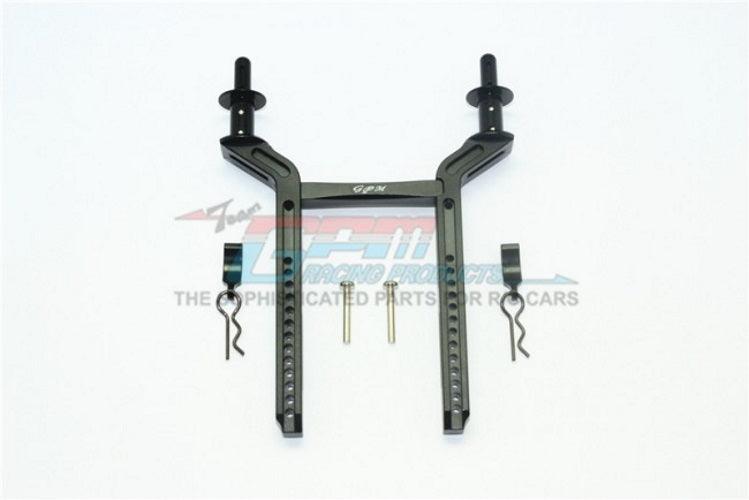 GPM ALUMINUM REAR BODY MOUNT & POST Traxxas TRX-4 Black