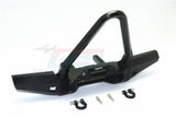 GPM ALUMINUM FRONT BUMPER WITH D-RINGS SPIKED DESIGN TRAXXAS TRX-4 / TRX-6 BLACK