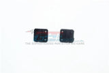 GPM RC CAR RUBBER DOOR HINGES TRAXXAS TRX-4 DEFENDER CRAWLER BLACK