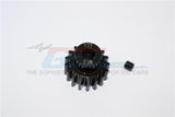 GPM TXM017TS-BLACK STEEL MOTOR GEAR 17T TRAXXAS X-MAXX 4X4