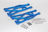 GPM ALUMINUM FRONT / REAR LOWER ARMS TRAXXAS X-MAXX 4X4 BLUE