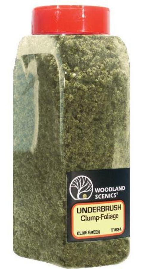 Woodland Scenics FC1635 N/HO Underbrush Shaker Light Green 32 oz Train Scenery