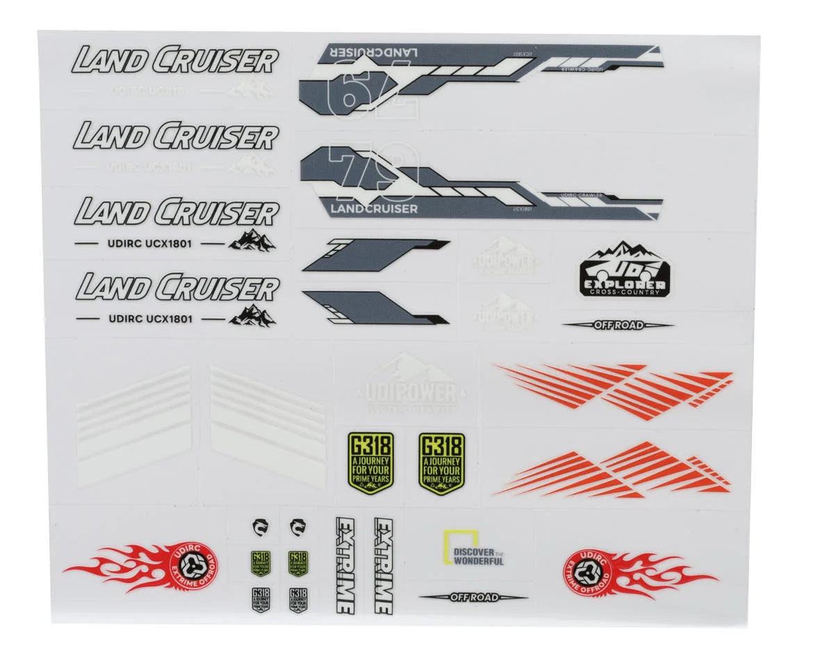 UDI RC UCX18 Pro Toyota Land Cruiser 1/18 RTR 4WD Brushless Rock Crawler (Tan) w/2.4GHz Radio, Battery & Charger