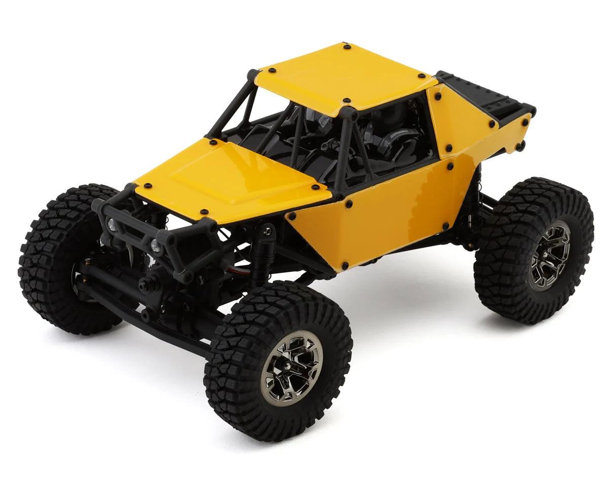 UDI RC UCX24 Snow Leopard PRO 4WS 1/24 Brushless RTR Micro Rock Crawler (Yellow) w/2.4GHz Radio, Battery & Charger