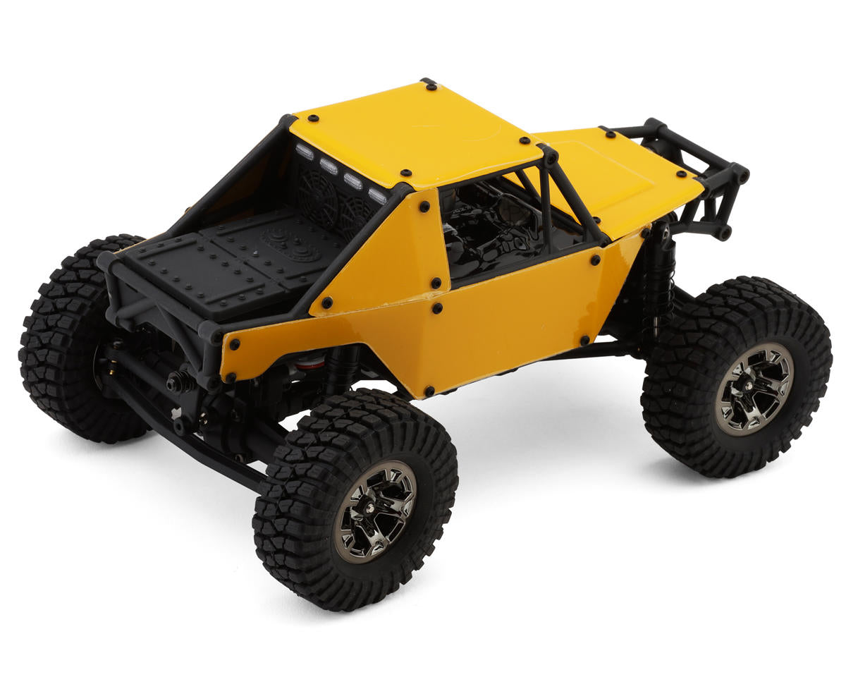 UDI RC UCX24 Snow Leopard PRO 4WS 1/24 Brushless RTR Micro Rock Crawler (Yellow) w/2.4GHz Radio, Battery & Charger