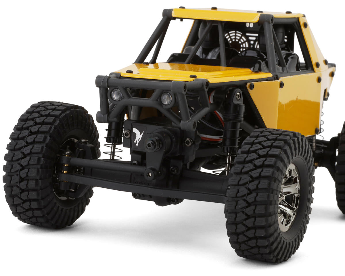 UDI RC UCX24 Snow Leopard PRO 4WS 1/24 Brushless RTR Micro Rock Crawler (Yellow) w/2.4GHz Radio, Battery & Charger