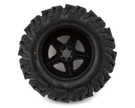 UpGrade RC UPG-10000 Dirt Claw 2.8" Pre-Mounted All-Terrain Tires w/5-Star Wheels (2)