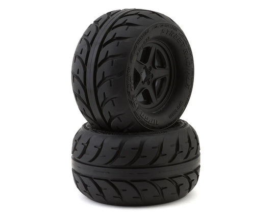 UpGrade RC UPG-10001 Street Radials 2.8" Pre-Mounted On-Road Tires w/5-Star Wheels (2)
