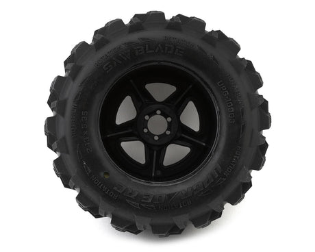 UpGrade RC UPG-10003 Saw Blade 2.8" Pre-Mounted Off-Road Tires w/5-Star Wheels (2)