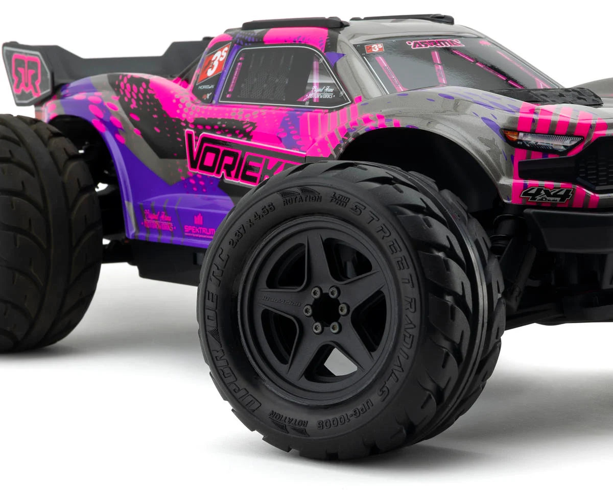 UpGrade RC UPG-10005 Low-Pro BELTED Street Radials 2.8" Pre-Mounted On-Road Tires w/5-Star Wheels (2) (17mm/14mm/12mm Hex)