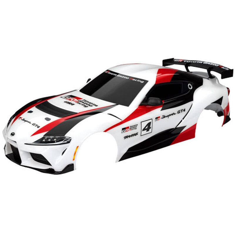 Traxxas 9340X White Body Painted w/Decal Applied : 4-Tec 3.0 Toyota GR Supra GT4