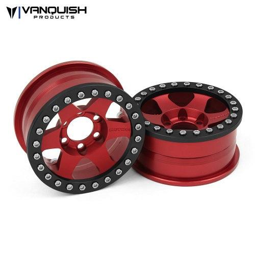 Vanquish VPS07766 Method 1.9 Race Wheels 310 Red Anodized (4) Rock Crawler