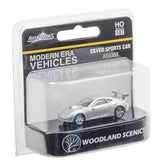Woodland Scenics AS5368 HO Scale Silver Sports Car