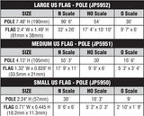 Woodland Scenics JP5951 Medium US Flag Pole